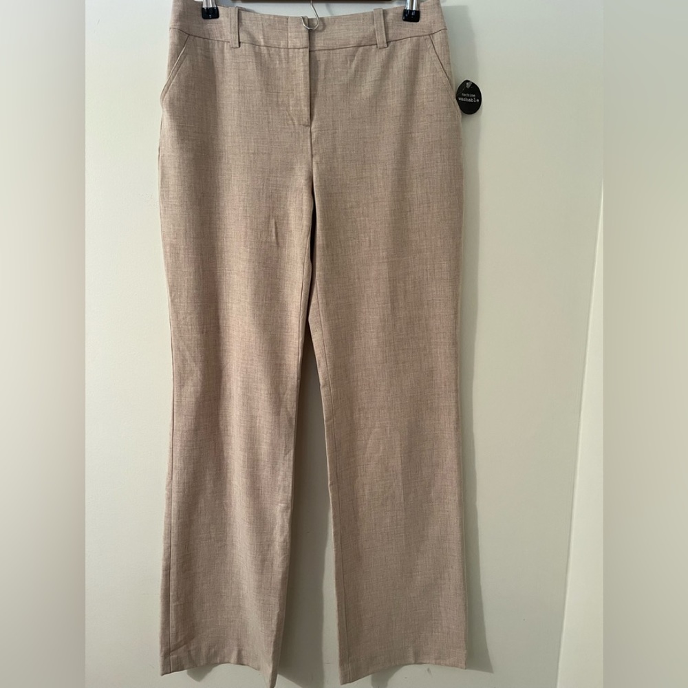 NWOT Apostrophe Straight Leg Tan Trousers size 4